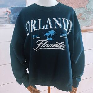 Orlando Florida Graphic Navy Crewneck